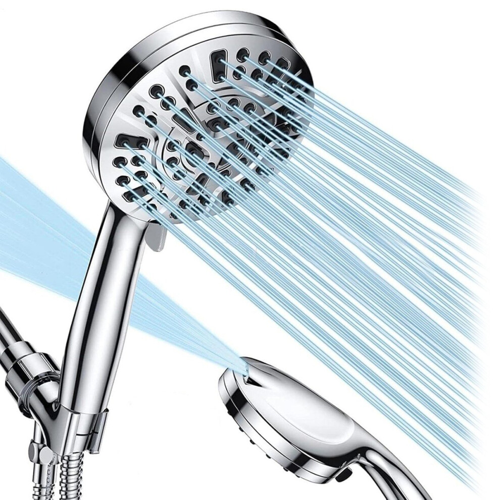 10-Mode Handheld Shower Head 59In Stainless Steel Hose 4854124973032