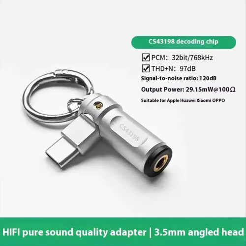 Decodifica amplificatore per cuffie tipo C Small Tail CS43198 1