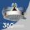 Shower Head High Pressure Fixed 4 Inch Brushed 5