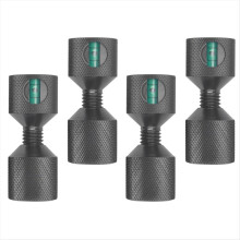 peças de 1-1/8 polegadas de pino de alinhamento de flange de alumínio com dois furos