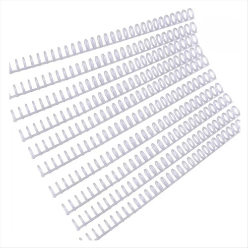 20pcs Plastic 30-Hole Loose Leaf Binders Ring Combs 85 Sheets White