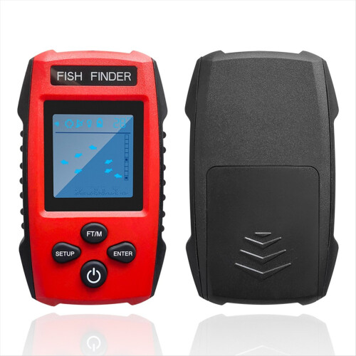 Έγχρωμο LCD Fish Finder Ενσύρματο Sonar Transducer για Καγιάκ Ψαροκάικα 1
