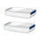 2 Pcs 5.5qt 9 X 13 Plastic Portable Project Case with Lids 3