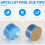 6 stücke 14mm Bunte Acryl Pool Queue Tipps für Jump und Break Billard 4