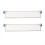 2 Pcs 5.5qt 9 X 13 Plastic Portable Project Case with Lids 2