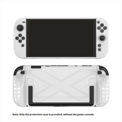 Carcasă TPU ergonomică, rezistentă la șocuri, albă, pentru Switch 2 2