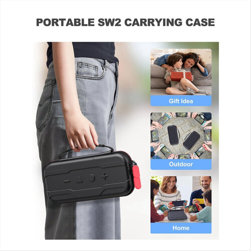 Carrying Case for Switch 2 Travel Case Protective Hard Shell 2