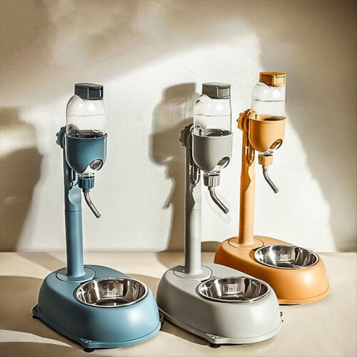 Automatic Pet Dispenser Anti-Tip Dog Bowl Drinking Water Bottle B 2