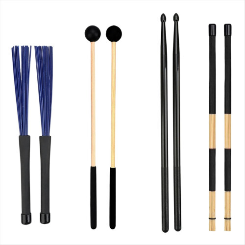 Drumstokken Mallets Borstels Set Drumstokken Mallets Borstels Set