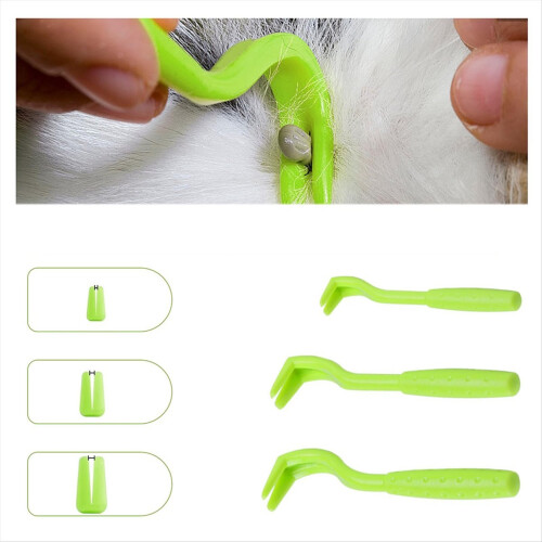 Tick Removal Tool 7Pcs Kit with Storage Box for Dogs Cats 1