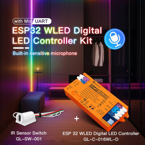 ESP32 WLED LED-controller Indbygget mikrofon DIY-pin 2