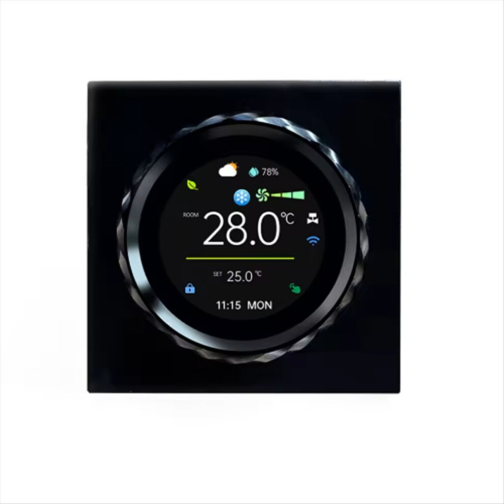 Tuya Wifi Smart Knob Thermostat Bac-2007 For Air Conditioning A Black 4854124990763