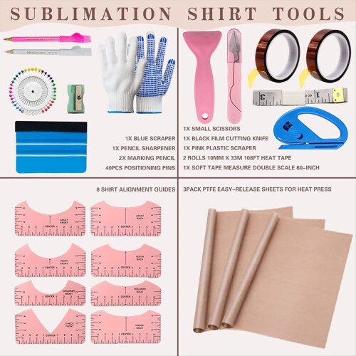 Sublimation & Heat -Shirts Universal Accessories 2