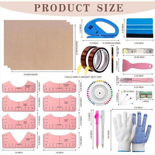 Sublimation & Heat -Shirts Universal Accessories 1