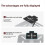 Foldable Projector Stand Desk, Wall and Ceiling Mount Bracket Silver 3