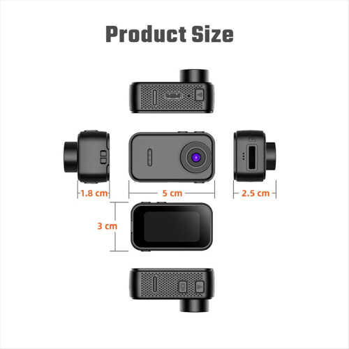 1080P Thumb‑Size Action Camera with 1.47inch HD Screen 128G 2