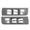 1Pair Car Front Window Switch Bezel Armrest Panel for 3