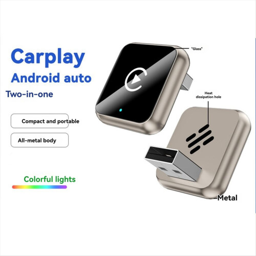 2in1 Wireless Carplay Adapter USB Dongle Wired to Wireless B 2