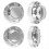 Forkrommede midtre navkapsel dobbel navdeksel for 3