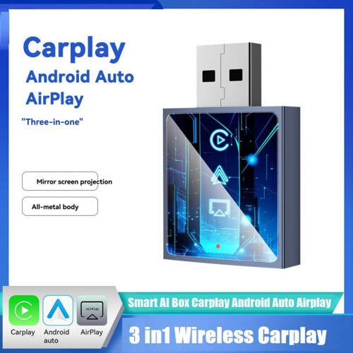 3 in1 Wireless Carplay Adapter Smart AI Box 1