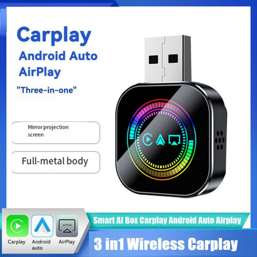 Wireless Carplay Adapter USB Dongle Airplay Android Auto 1