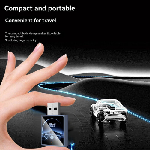 Wireless Carplay Adapter USB Dongle Wired to Wireless 3 In1 2