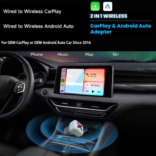 2 In1 Wireless CarPlay Adapter For Android Auto Adapter B 1