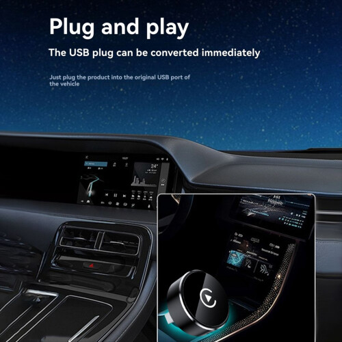 2in1 Wireless Carplay Adapter for Android Auto Smart Carplay AI Box 2