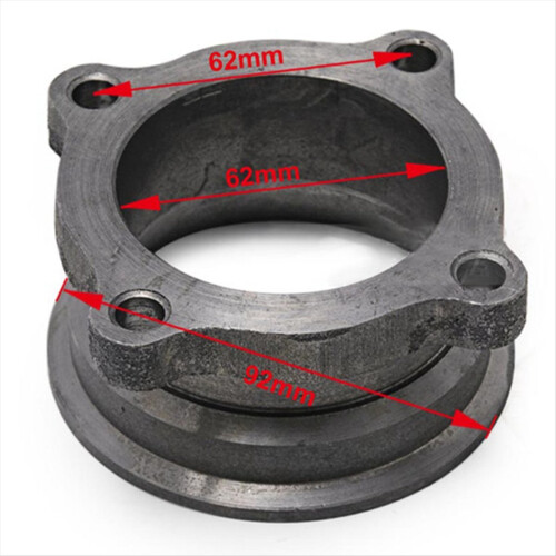 2,5" til 3" turbo eksosmanifold adapterflens 1