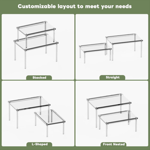 2Pack Acrylic Cabinet Organizer
Acrylic Display Shelves 1