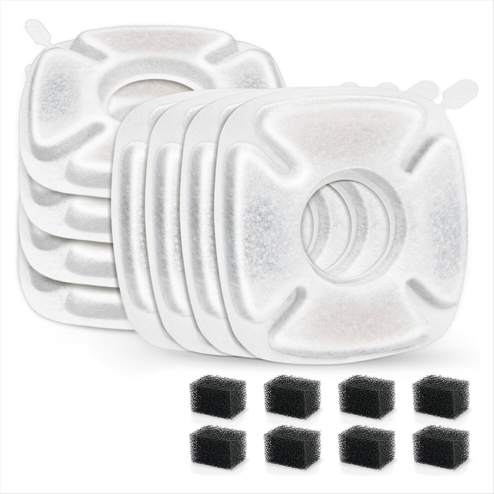 40 Pcs Cat Water Fountain Carbon Filters, for 67oz/2L 95oz/2.8L