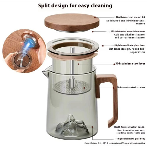 Coffee Pot With Filter Glass High Temperature 2