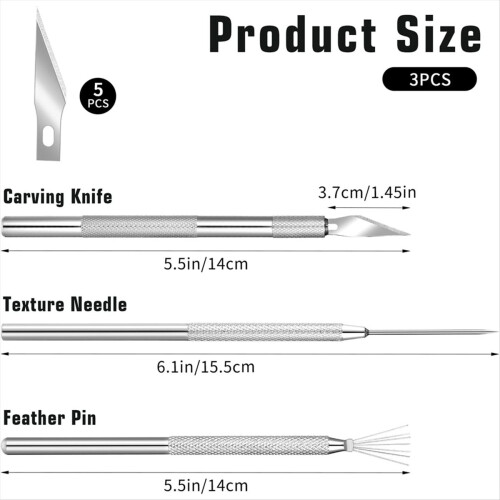 Clay Needle-Tools, Sculpting Ceramics Pottery Carving Tool 2