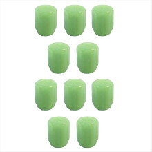10pcs Luminous Valve Stem Cap Car Tire Valve Cap Green
