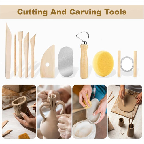43PCS Pottery Tools Pottery Tool for Sculpting Polymer Clay Tools Kit 2