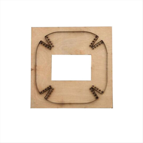 Εργαλεία χειροτεχνίας δέρματος DIY 125x125MM δίσκος αποθήκευσης κοπής με μήτρα 1