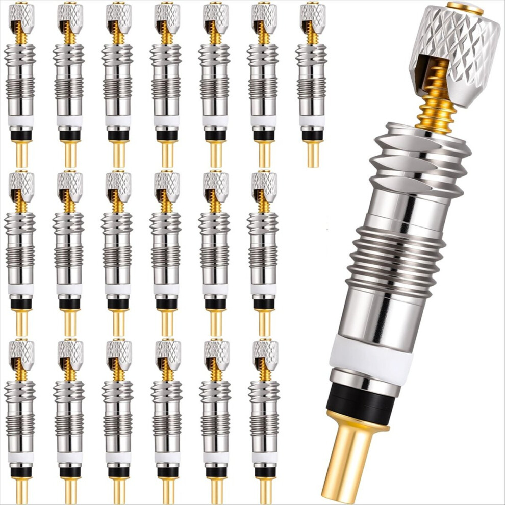 20Pcs Professional Brass Presta Valve Core & Stem - Leak-Proof Valve 4854124924119