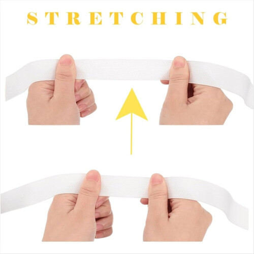 8 rollen witte elastische naaiband 2