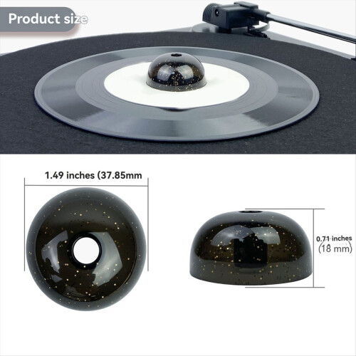 LP45 RPM Adapter til 7EP Plade, Sort 1