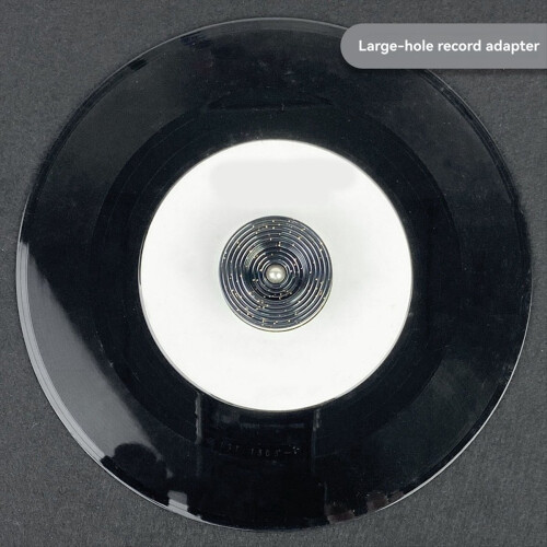 LP45 RPM Adapter for EP Vinyl Record, Black 1