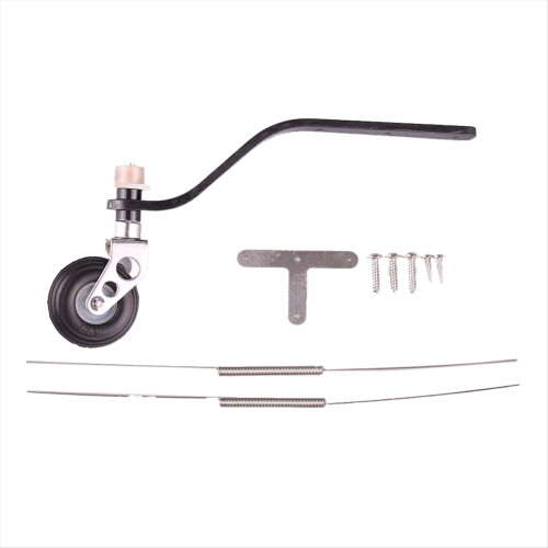 Rear Landing Gear Support+PU Wheel Steering for 50CC Gasoline Engine