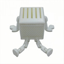 3D-geprinte gitaarplectrum opbergdoos wit