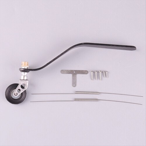 Rear Landing Gear Support+PU Wheel Steering for 50CC Gasoline Engine 2