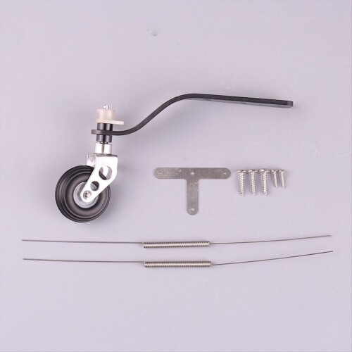 Rear Landing Gear Support+PU Wheel Steering for 50CC Gasoline Engine 1
