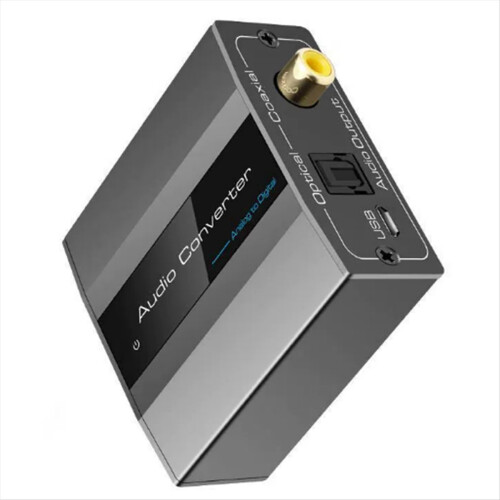 Analog to Digital Converter with Optical Cable Toslink Adapter 2