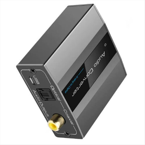 Analog to Digital Converter with Optical Cable Toslink Adapter 1