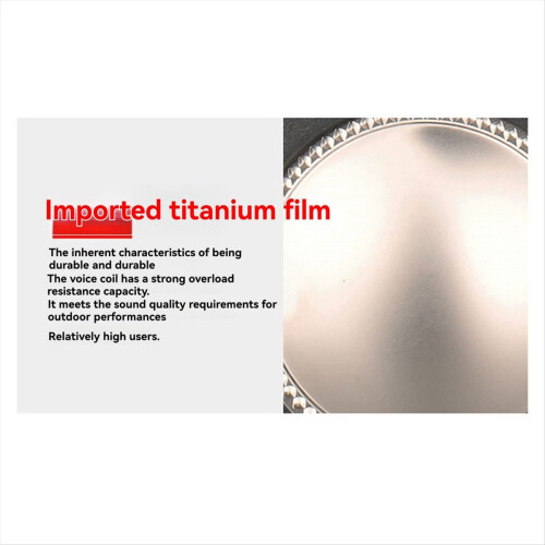 Titaniumfilm diskanthøjttaler 1