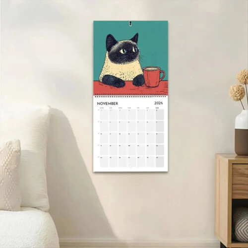 2026 Calendar Cat Design
Hangable Calendar 1