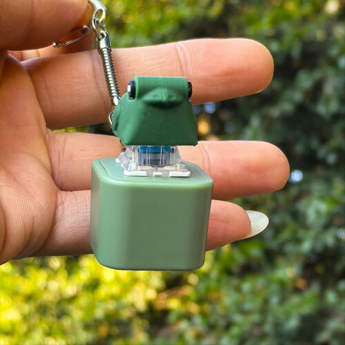 Frog Croaking Fidget Toy Keychain with Lights 1