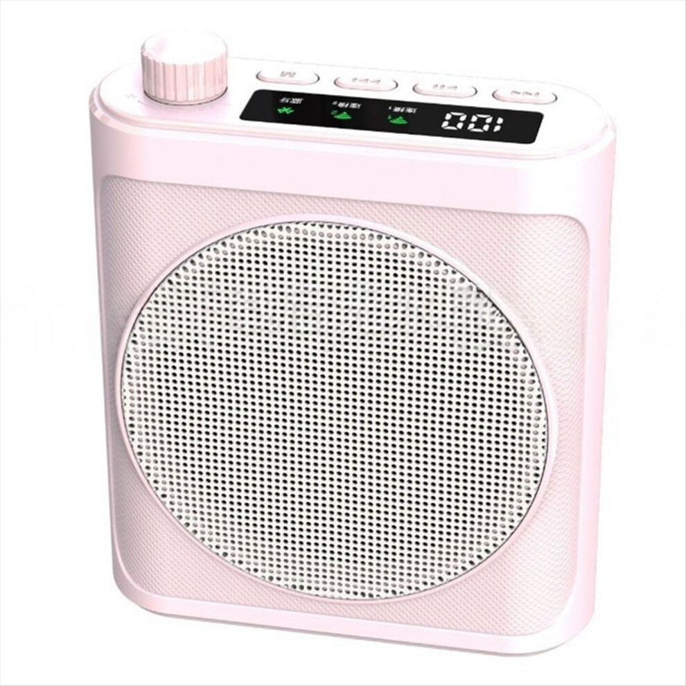Mini Wireless Speaker With Lavalier Microphone Pink 4854124939441